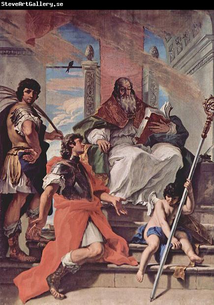 Sebastiano Ricci Hl. Prokulus, Hl. Firmus und Hl. Rusticus von Verona sowie ein Engel